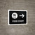 Food Court With Right Arrow Black Landscape - Wall Sign