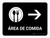 Food Court With Right Arrow Black Spanish Landscape - Wall Sign