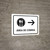 Food Court With Right Arrow White Spanish Landscape - Wall Sign