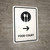 Food Court With Right Arrow White Portrait - Wall Sign