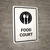 Food Court White Portrait - Wall Sign