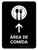 Food Court With Up Arrow Black Spanish Portrait - Wall Sign