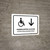 Handicapped Access With Down Arrow White Bilingual Spanish Landscape - Wall Sign