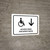 Handicapped Access With Down Arrow White Spanish Landscape - Wall Sign