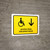 Handicapped Access With Down Arrow Yellow Spanish Landscape - Wall Sign