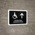 Handicapped Access With Up Arrow Black Spanish Landscape - Wall Sign