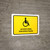 Handicapped Access Yellow Spanish Landscape - Wall Sign