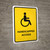 Handicapped Access Yellow Portrait - Wall Sign