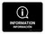 Information Black Bilingual Landscape - Wall Sign