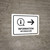 Information With Right Arrow White Bilingual Landscape - Wall Sign