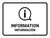 Information White Bilingual Spanish Landscape - Wall Sign