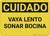 Caution: Go Slow Sound Horn Spanish - Wall Sign