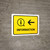 Information With Left Arrow Yellow Landscape - Wall Sign