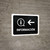 Information With Left Arrow Black Spanish Landscape - Wall Sign