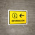 Information With Left Arrow Yellow Spanish Landscape - Wall Sign
