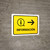 Information With Right Arrow Yellow Spanish Landscape - Wall Sign