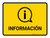 Information Yellow Spanish Landscape - Wall Sign