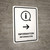 Information With Right Arrow White Bilingual Portrait - Wall Sign