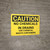 Caution: Hazard Chemical Waste Containers - Wall Sign