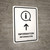Information With Up Arrow White Bilingual Spanish Portrait - Wall Sign