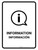 Information White Bilingual Spanish Portrait - Wall Sign