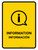 Information Yellow Bilingual Spanish Portrait - Wall Sign