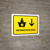Information With Down Arrow Yellow Portrait - Wall Sign