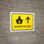 Information With Up Arrow Yellow Portrait - Wall Sign