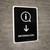 Information With Down Arrow Black Spanish Portrait - Wall Sign