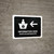 Information Desk With Left Arrow Black Bilingual Spanish Landscape - Wall Sign