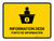Information Desk Yellow Bilingual Spanish Landscape - Wall Sign