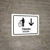 Information Desk With Down Arrow White Landscape - Wall Sign