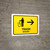 Information Desk With Right Arrow Yellow Landscape - Wall Sign