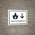 Information Desk With Down Arrow White Spanish Landscape - Wall Sign