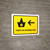 Information Desk With Left Arrow Yellow Spanish Landscape - Wall Sign