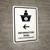 Information Desk With Left Arrow White Bilingual Spanish Portrait - Wall Sign