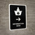 Information Desk With Right Arrow Black Portrait - Wall Sign