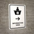 Information Desk With Right Arrow White Portrait - Wall Sign