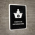 Information Desk Black Spanish Portrait - Wall Sign