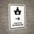Information Desk With Right Arrow White Spanish Portrait - Wall Sign
