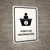 Information Desk White Spanish Portrait - Wall Sign