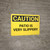 Caution: Patio is Very Slippery - Wall Sign