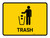 Trash Yellow Landscape - Wall Sign