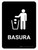 Trash Black Spanish Portrait - Wall Sign