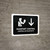 Passport Control With Down Arrow Black Bilingual Spanish Landscape - Wall Sign