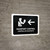 Passport Control With Left Arrow Black Bilingual Spanish Landscape - Wall Sign