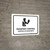 Passport Control White Bilingual Spanish Landscape - Wall Sign