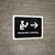 Passport Control With Right Arrow Black Landscape - Wall Sign