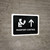 Passport Control With Up Arrow Black Landscape - Wall Sign