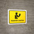 Passport Control Yellow Landscape - Wall Sign
